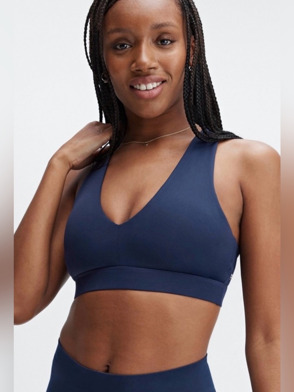 Fabletics On-The-Go Medium Impact Sports Bra Black, size S, like new!